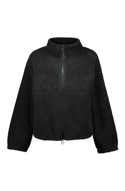 Black Outdoor Half Zip Fleece